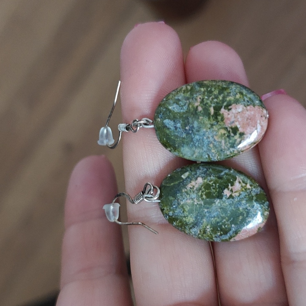 Unakite Stone Earrings